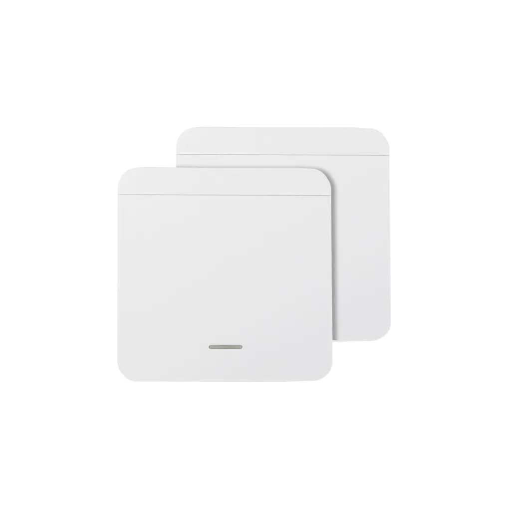 Выключатель беспроводной, с реле, проходной, 1 клавиша, белый, AKS