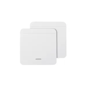 Выключатель беспроводной, с реле, проходной, 1 клавиша, белый, AKS