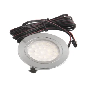 Светильник светодиодный SUN, врезной, 2W, 12V, круглый, хром, 4000К, AKS