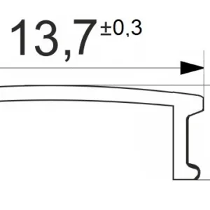 Рассеиватель для профиля LIRA-1707, цвет белый, 3м, AKS
