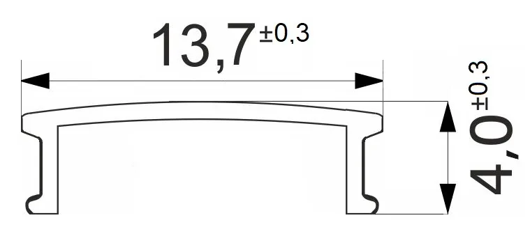 Рассеиватель для профиля LIRA-1707, цвет белый, 3м, AKS