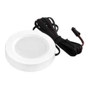 Светильник светодиодный STAR, врезной/накладной, 2W, 12V, круглый, белый, 6000К, AKS