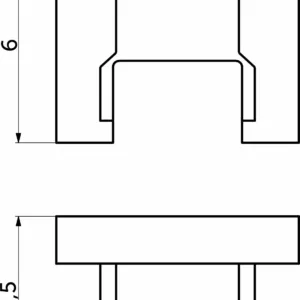 Заглушка к алюминиевому профилю NAVI-0806B, цвет белый, AKS