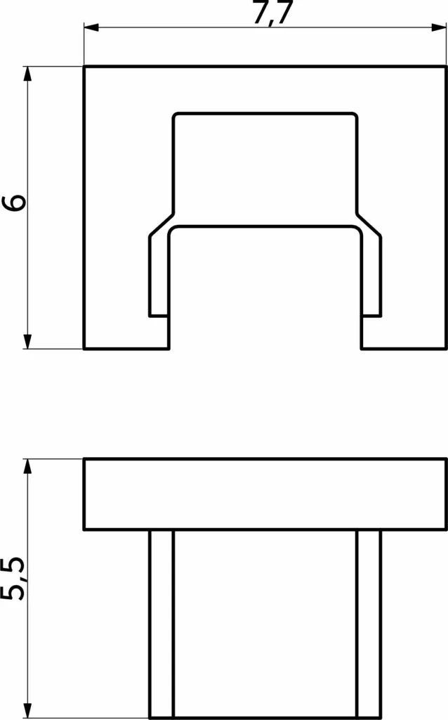 Заглушка к алюминиевому профилю NAVI-0806B, цвет черный, AKS