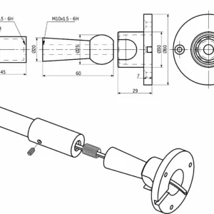 Заглушки (крепления) к светодиодной веревке, d16, тип 3 (1 компл = 2шт.), белый, AKS