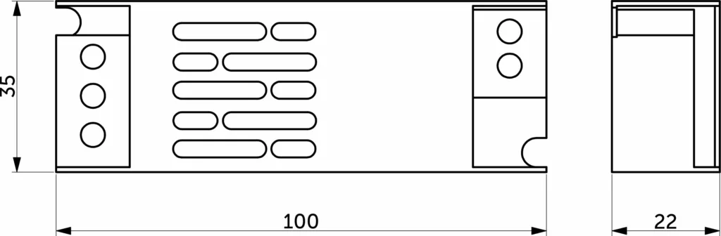 Блок питания Indoor 36W/12V, серия 4, компактный, AKS