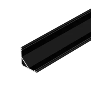 Профиль накладной угловой AQ FORM для LED лент 16х16 2 м черный