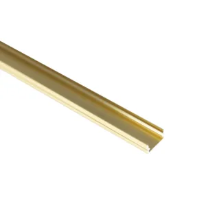 Профиль алюминиевый накладной SIRIUS-1407S с экраном, цвет золотой, 3м, AKS