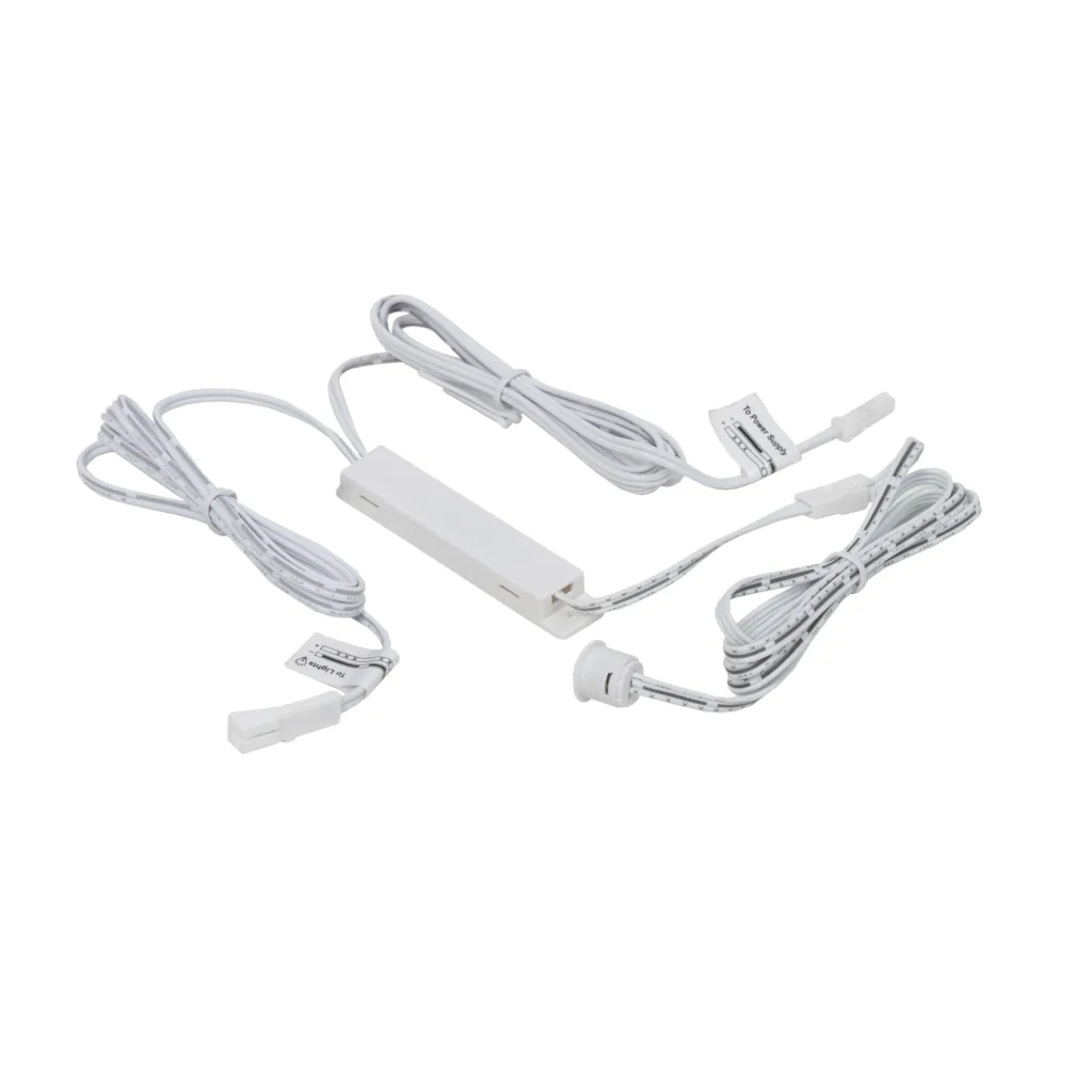 Выключатель бесконтактный на движение (PIR), врезной/накладной, 12/24V, 60W/100W, белый, AKS