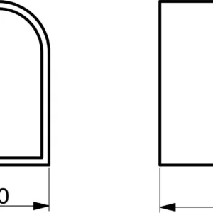Заглушка для гибкого неона 8*16мм, торцевая, AKS