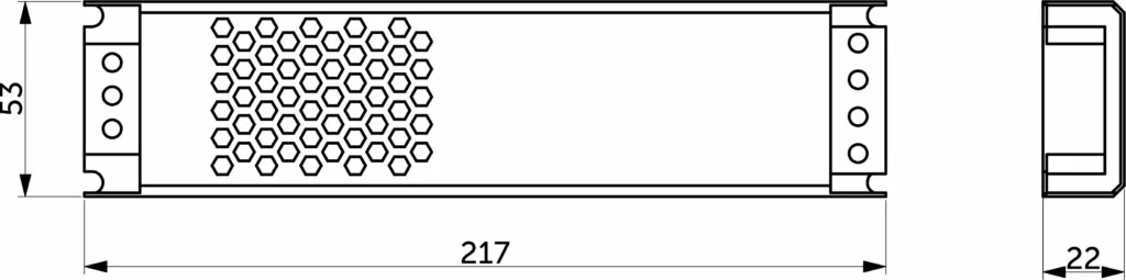 Блок питания Indoor 150W/12V, серия 3, компактный, AKS