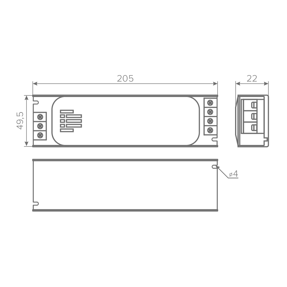 Блок питания AQ BASE 220V/12V IP20 150W