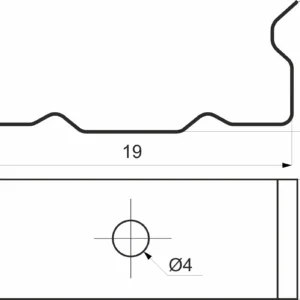Держатель для накладного профиля Slim, AKS