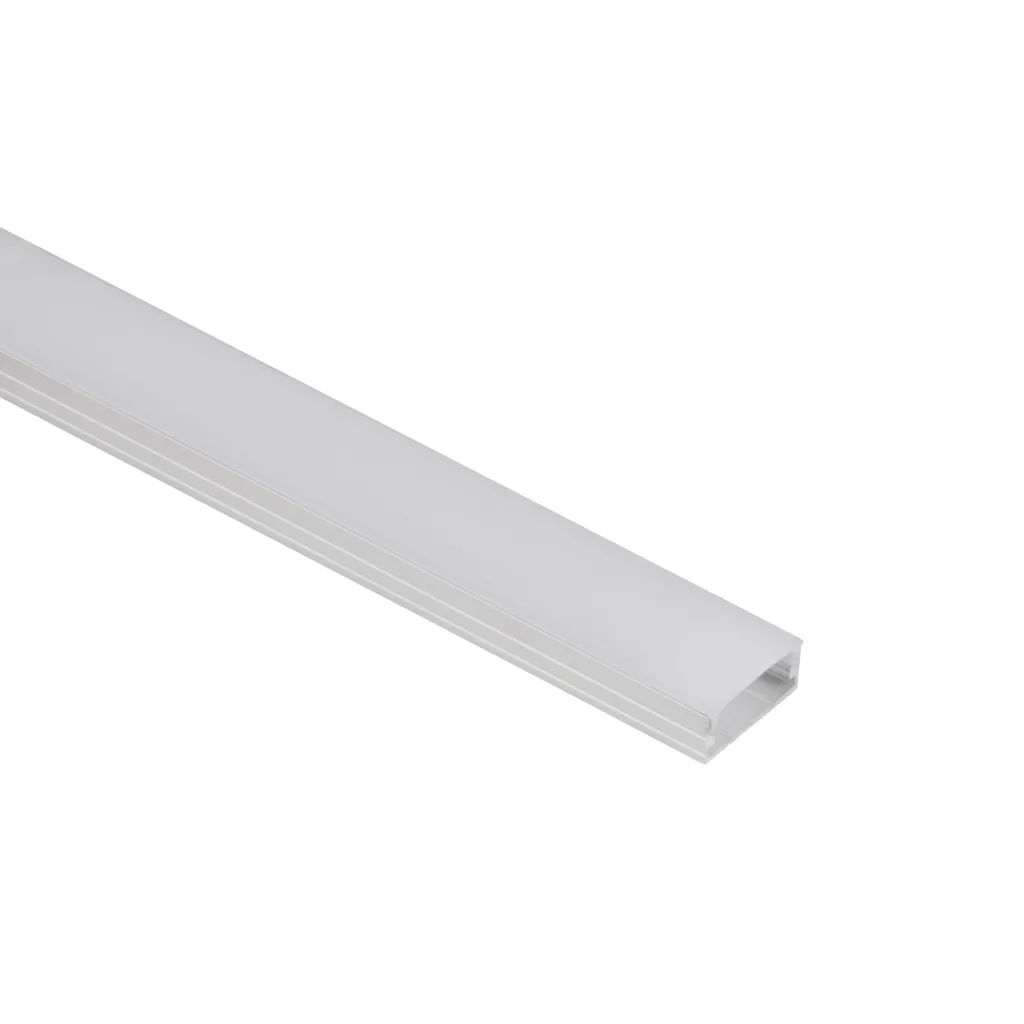 Профиль алюминиевый накладной SIRIUS-2310M с экраном, цвет алюминий, 2м, AKS