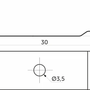 Держатель для накладного профиля SIRIUS-3010L, AKS