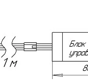 Выключатель бесконтактный на преграду, накладной/врезной, 12/24V, 60W/100W, D8мм, белый, AKS