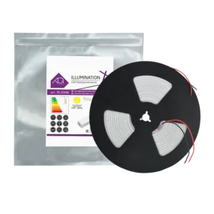 Лента светодиодная AQ LED-LINE 2835 120 LED/м 12V 7,5W/м 4 мм IP65 теплый белый 5м