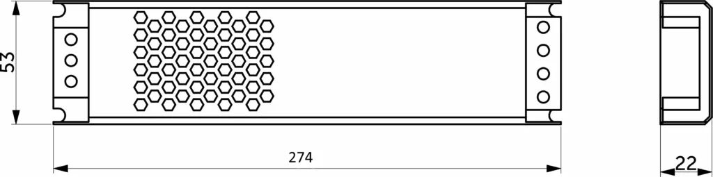 Блок питания Indoor 200W/12V, серия 3, компактный, AKS