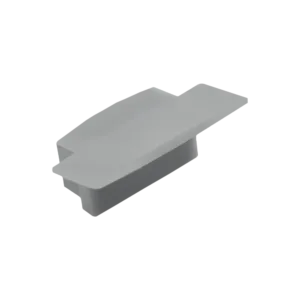 Заглушка для профиля AQ FORM врезного 15/21х7 серая
