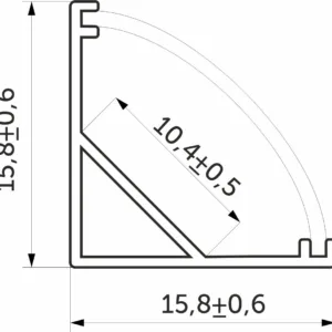 Рассеиватель для профиля ORION-1616C, цвет белый, 3м, AKS
