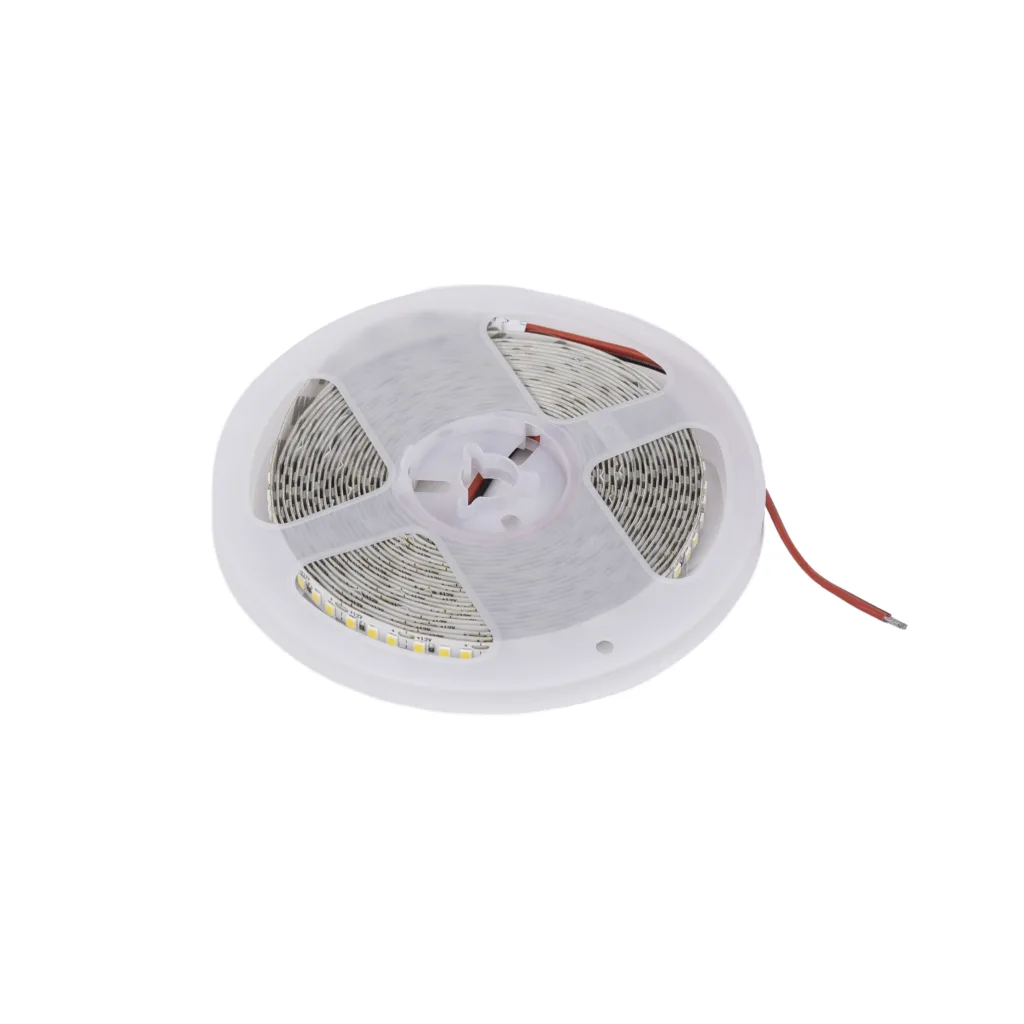 Лента светодиодная - 14,4W/m, 12V, 8мм, 2835, 180 д/м, IP20, нейтральный белый (4000K), CRI>80, 1600 Lm, 5м, AKS