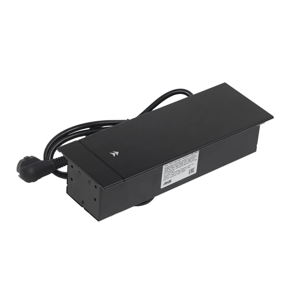 Выдвижной удлинитель Hollander, 2 розетки, 2xUSB, HDMI, LAN, черный AKS