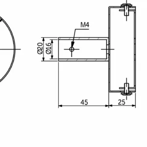 Заглушки (крепления) к светодиодной веревке, d16, тип 2 (1 компл = 2шт.), белый, AKS