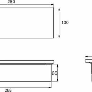 Выдвижной удлинитель Hollander, 2 розетки, 2xUSB A, HDMI, LAN, алюминий, AKS