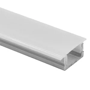 Профиль алюминиевый врезной LIRA-1708 с экраном, цвет алюминий, 2м, AKS