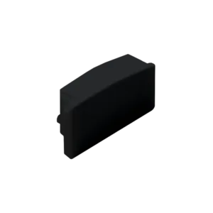 Заглушка для профиля AQ FORM накладного 15х7 черная