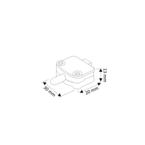 Выключатель контактный мини-бар, белый, 500W, HLT