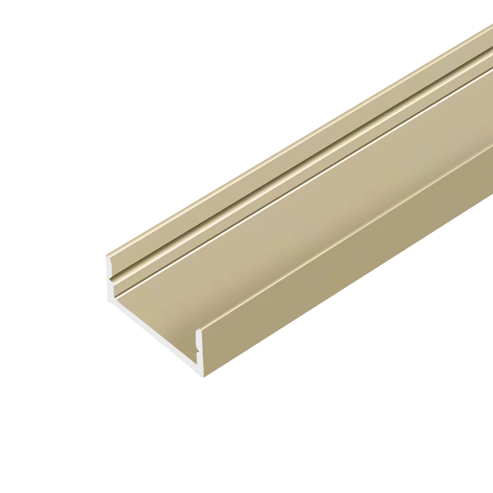 Профиль накладной AQ FORM для LED лент 15х7 3 м золотой