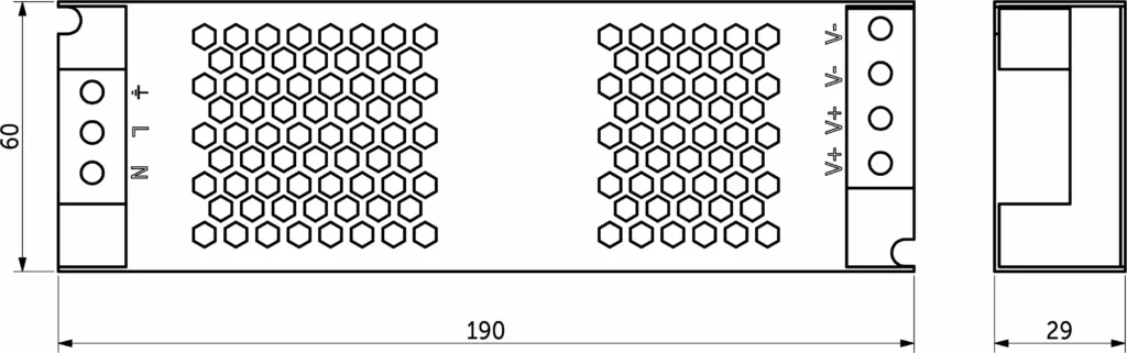 Блок питания Indoor 150W/24V, серия 5, AKS