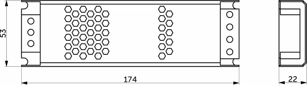Блок питания Indoor 60W/12V, серия 3, компактный, AKS