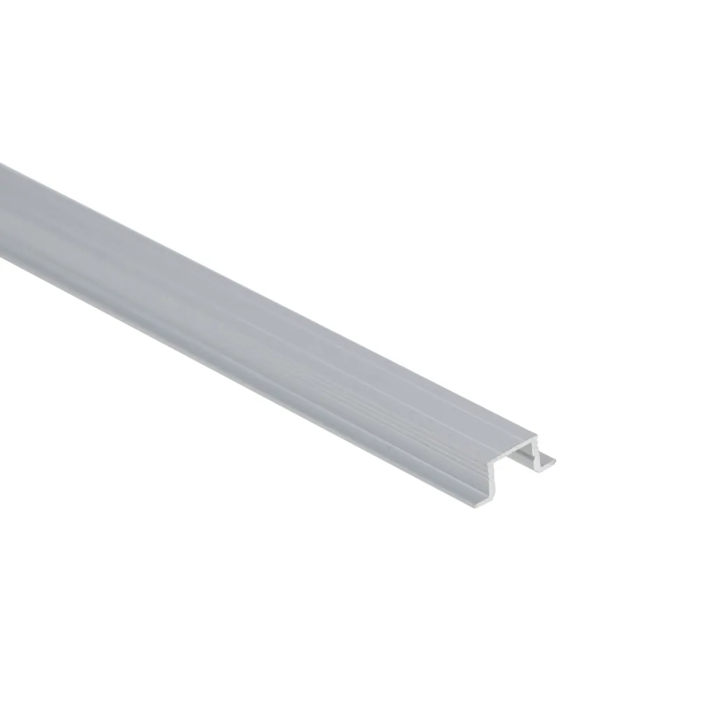 Профиль алюминиевый врезной NAVI-0806A с экраном, узкий, цвет алюминий, 2м, AKS