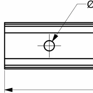 Держатель для гибкого неона 8*16мм, металл, AKS