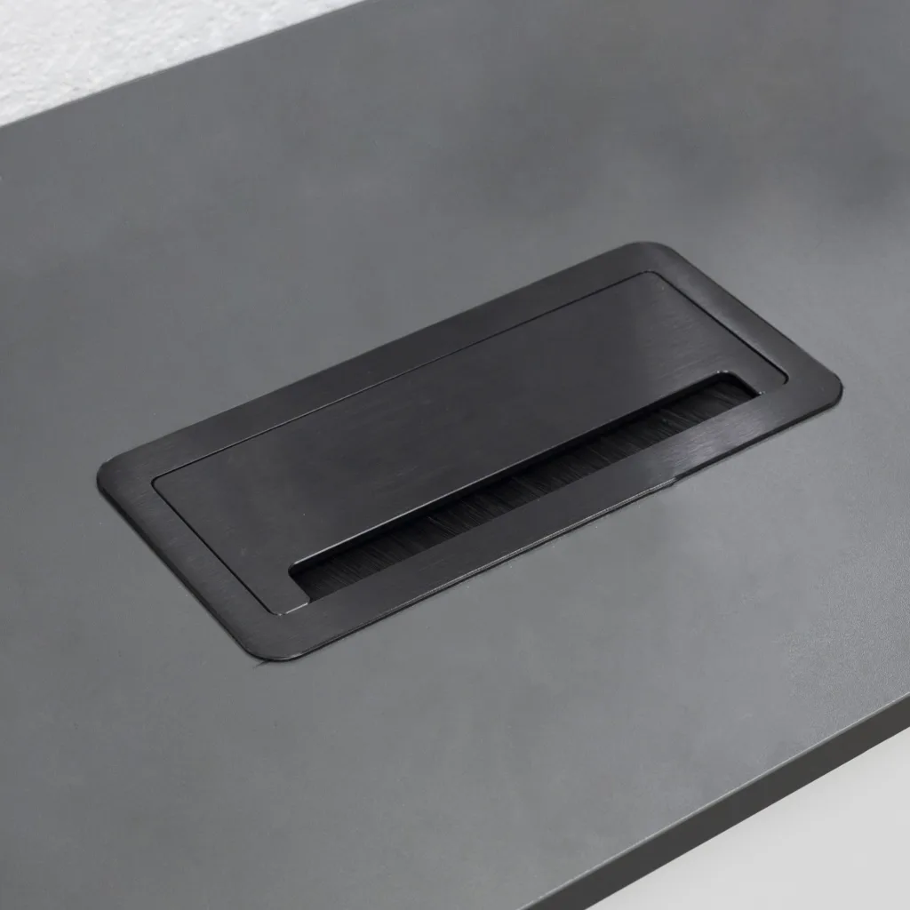 Выдвижной удлинитель Atlas USB, 2 розетки, 2xUSB A, HDMI, LAN, черный, AKS