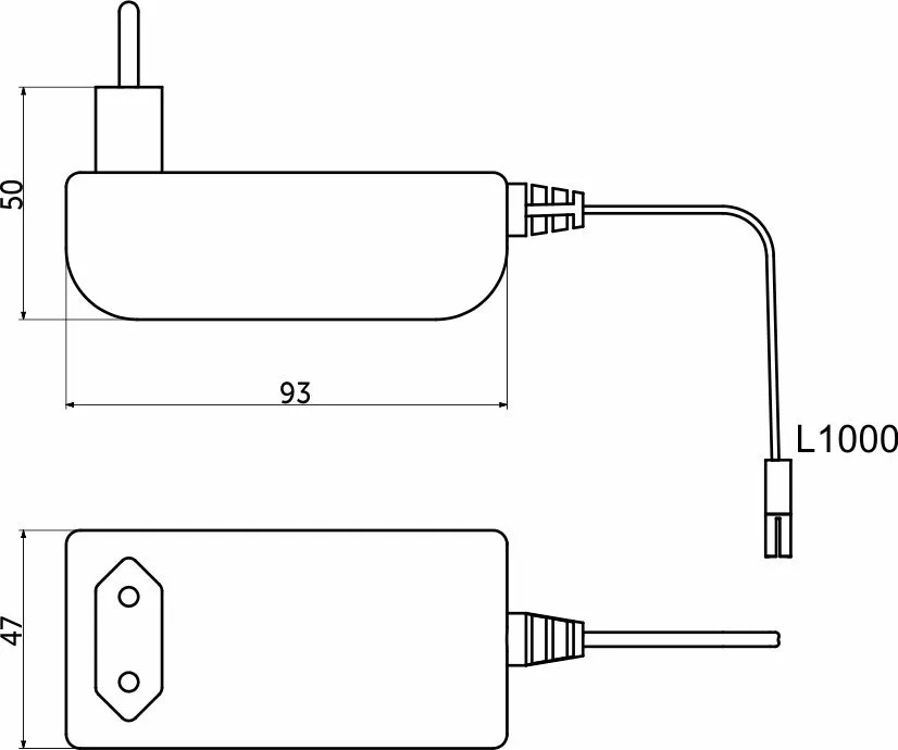 Блок питания Wall 36W/12V розеточный с миниконнектором, AKS