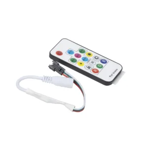 Контроллер для светодиодной ленты RGB SPI, с пультом, 12/24V, 72W/144W, AKS