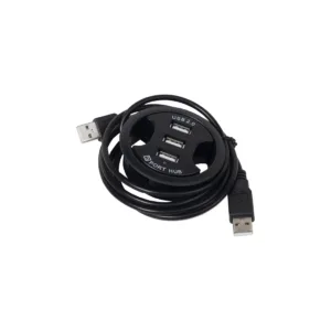 Разветвитель USB, 3 выхода, черный, AKS