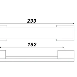 Мебельная ручка RS260CP.4/192