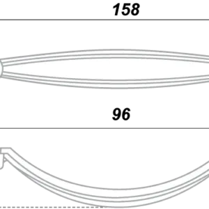 Мебельная ручка RS418EAB.3/96