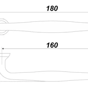 Мебельная ручка URSULA RS433BL.4/160