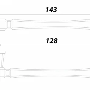 Мебельная ручка GRETA RS310AB.4/128