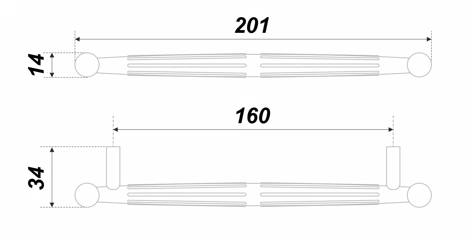 Мебельная ручка TILDA RS308MBSN.4/160