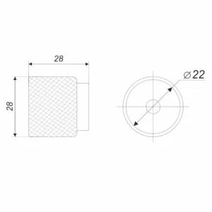 Мебельная ручка ROLL RC288BL.4