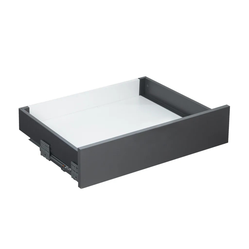 Система ящиков Slimbox Evolution L-400 H=84 графит PUSH TO OPEN ДСП16мм