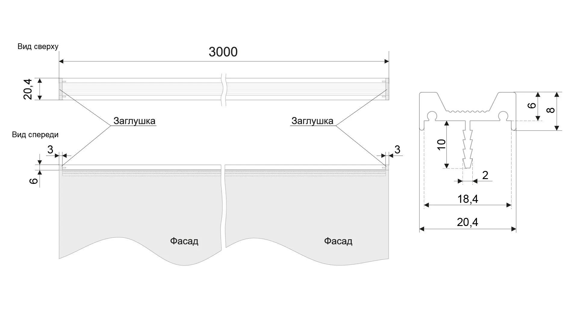 Мебельная ручка URBAN RP105BL.1/000/3000
