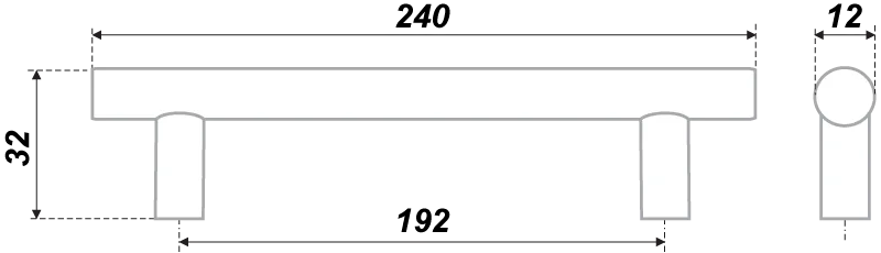 Мебельная ручка RR002SC.5/192