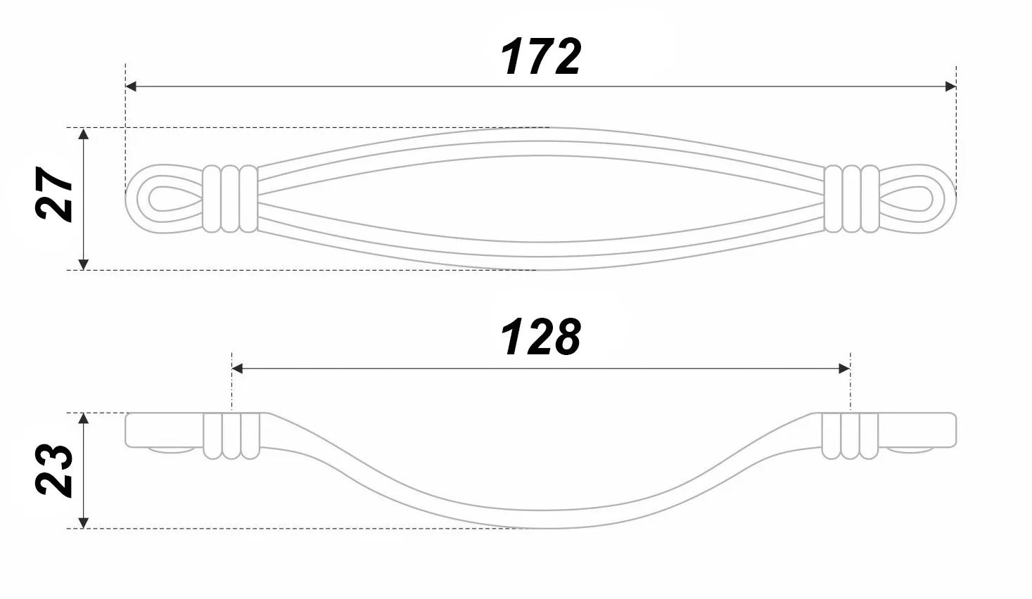 Мебельная ручка OLIVIA RS454BAZ.3/128